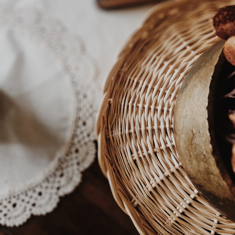 Woven Round Basket - Picture 2 of 3